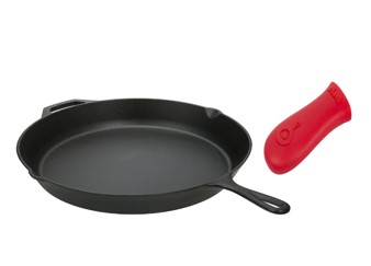 Pre-Seasoned 12" Cast Iron Skillet with Lips