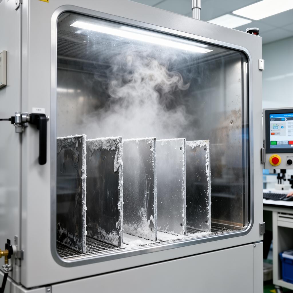 Salt-Spray Chamber in the QC lab